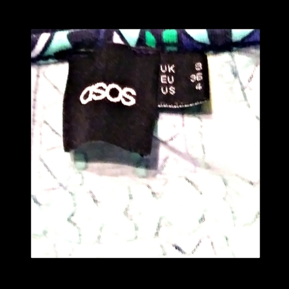 ASOS Tank Bodycon Dress Tribal Aztec Print Size 4 - Picture 3 of 5